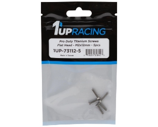 Picture of 1UP Racing Titanium Pro Duty Flat Head Screws (5) (2x12mm)