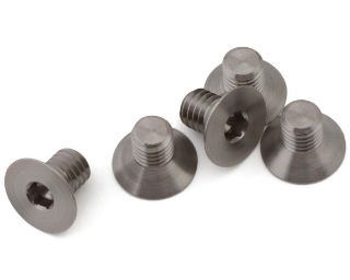Picture of 1UP Racing M4 Pro Duty Flat Head Titanium Screws (5) (4x6mm)