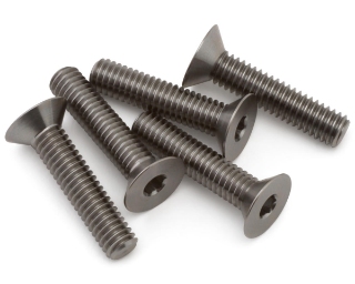 Picture of 1UP Racing M4 Pro Duty Flat Head Titanium Screws (5) (4x18mm)