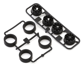 Picture of Tamiya JR Mini 4WD 26mm Super Hard Low Profile Tires (Black) (4)