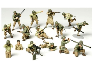 Picture of Tamiya 1/48 WWII US Army Infantry GI Figure Set (15)