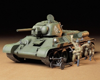 Picture of Tamiya 1/35 Russian T34/76 ChTZ Tank Plastic Model Kit