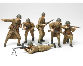 Picture of Tamiya 1/35 WWII French Infantry Troops Figures Plastic Model Kit