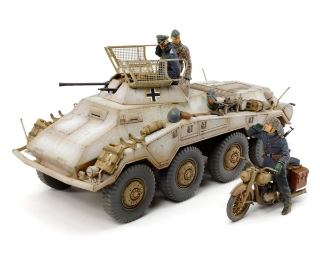Picture of Tamiya 1/35 German Heavy Armored Car & Motorcycle Plastic Model Kit