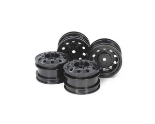 Picture of Tamiya TT-01 Type-E Racing Truck Wheels (Black) (4)