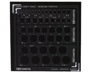 Picture of Tamiya Round Modeling Template (1-12.5mm)