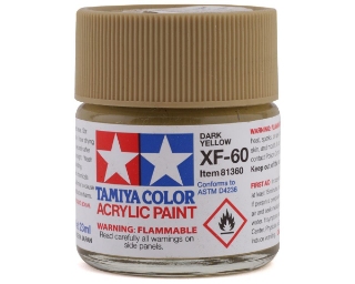 Picture of Tamiya XF-60 Flat Dark Yellow Acrylic Paint (23ml)