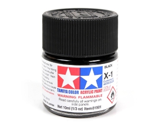 Picture of Tamiya X-1 Black Acrylic Paint (10ml)