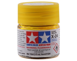 Picture of Tamiya X-24 Clear Yellow Acrylic Paint (10ml)