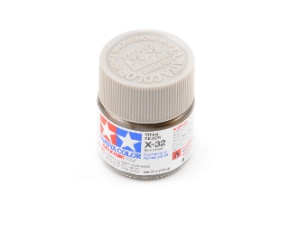 Picture of Tamiya X-32 Metallic Titan Silver Acrylic Paint (10ml)