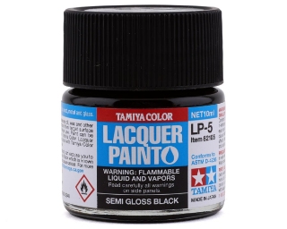 Picture of Tamiya LP-5 Semi Gloss Black Lacquer Paint (10ml)