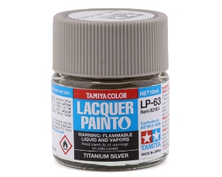 Picture of Tamiya LP-63 Titanium Silver Lacquer Paint (10ml)