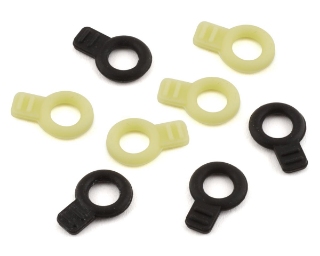 Picture of Tamiya JR Rubber Body Catches (Black /Yellow) (8)
